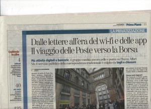 Articolo Poste Italiane 1